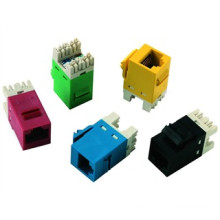 Telecomunicação KJ-C5090-BL Cat 5e Keystone Jack Sem chaveiro Keystone Jack Conector de rede PCB JACK 8PIN